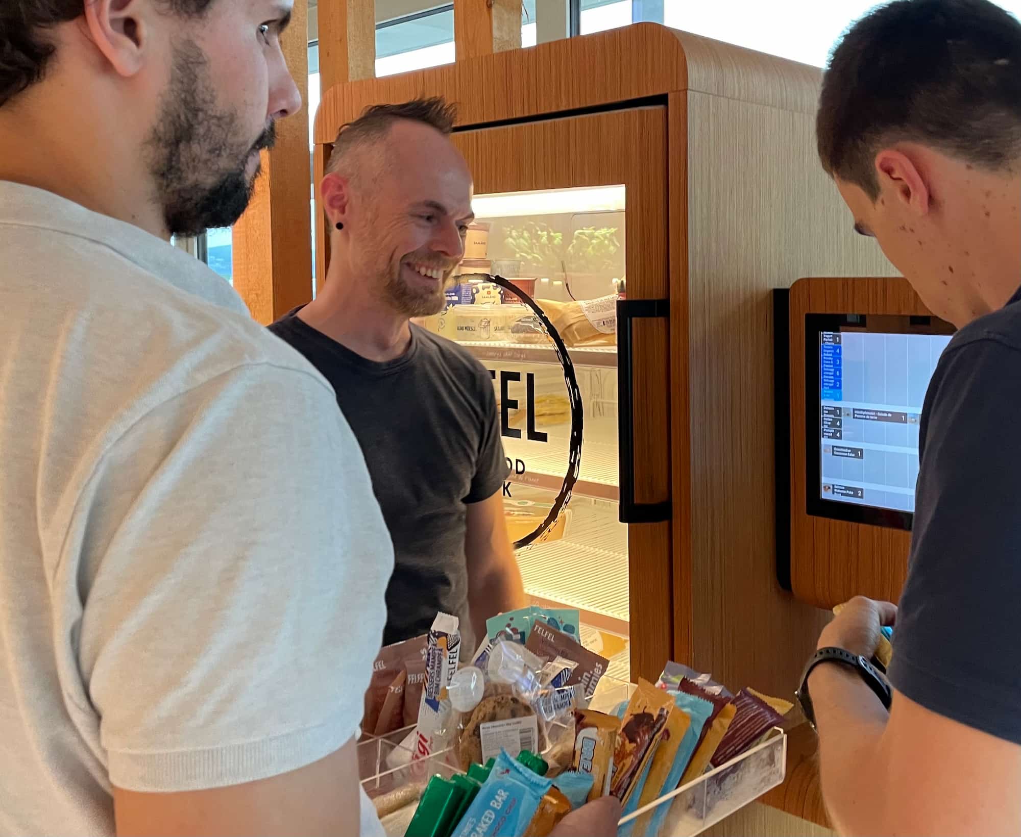 Lee, Joao and Borut happily checking the inventory accuracy!