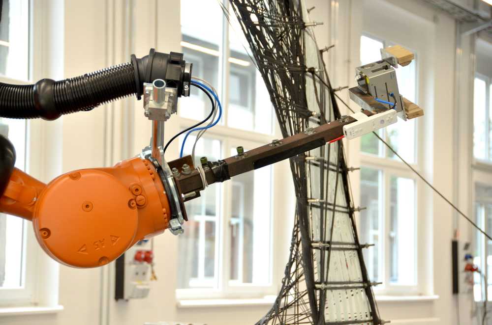 Festo Gripper, ICD/ITKE (ITECH) Reseach Pavilion 2016/2017, University of Stuttgart, 2017